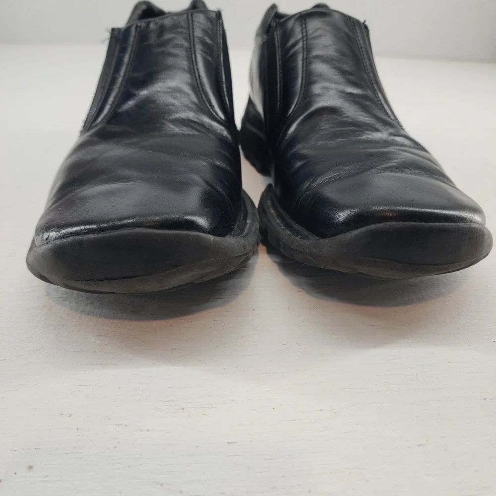 Donald J Pliner Mens Black Leather Slip On Loafers‎ Size 9 M Business Casual